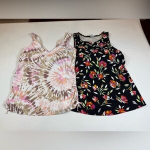 Lands' End Women's Swim Tops - Tie-Dye and Floral